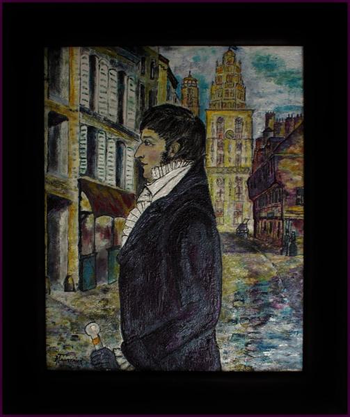 Tom souville corsaire calaisien cadre noir et violet